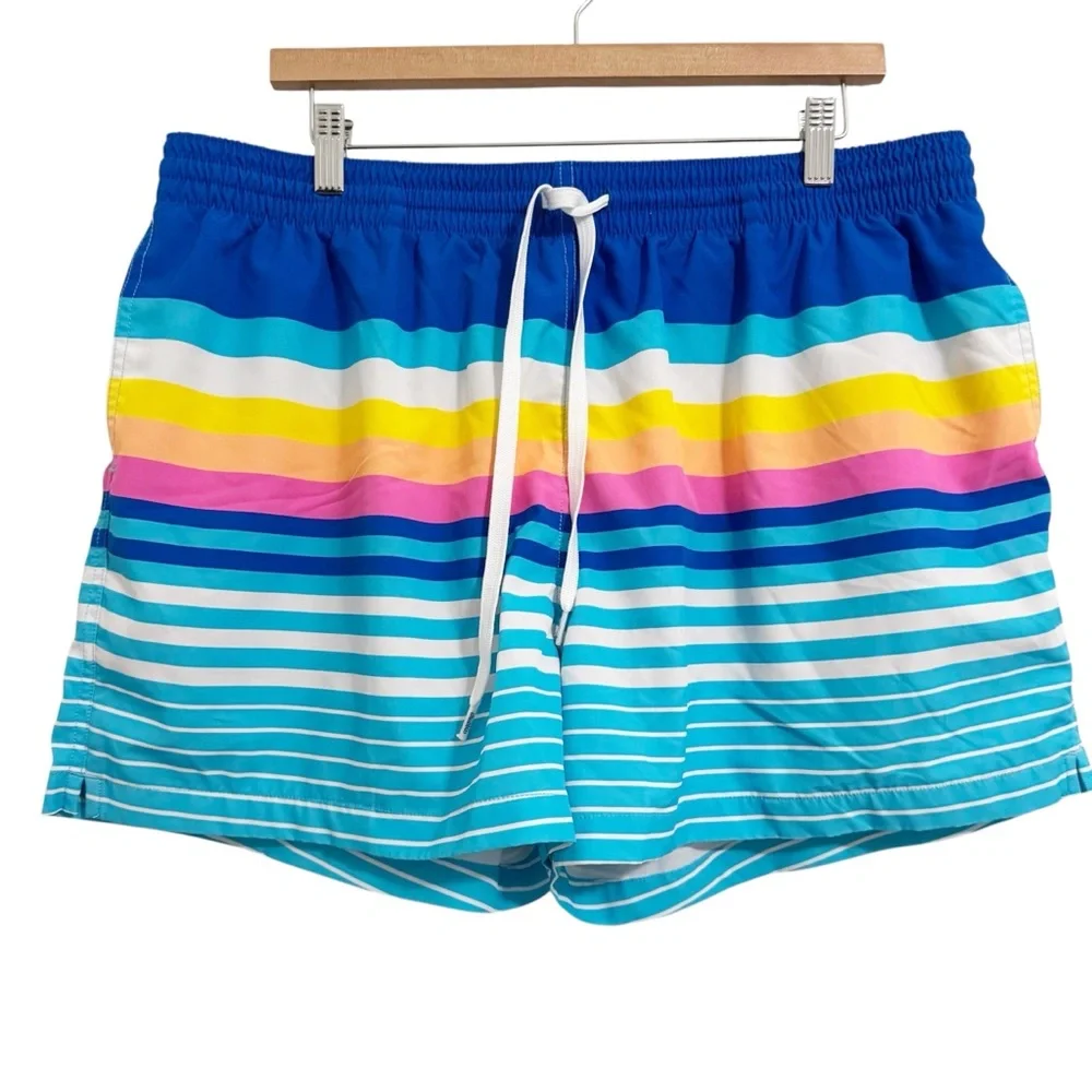 Chubbies The Newports Striped Swim Trunk 4” XXL